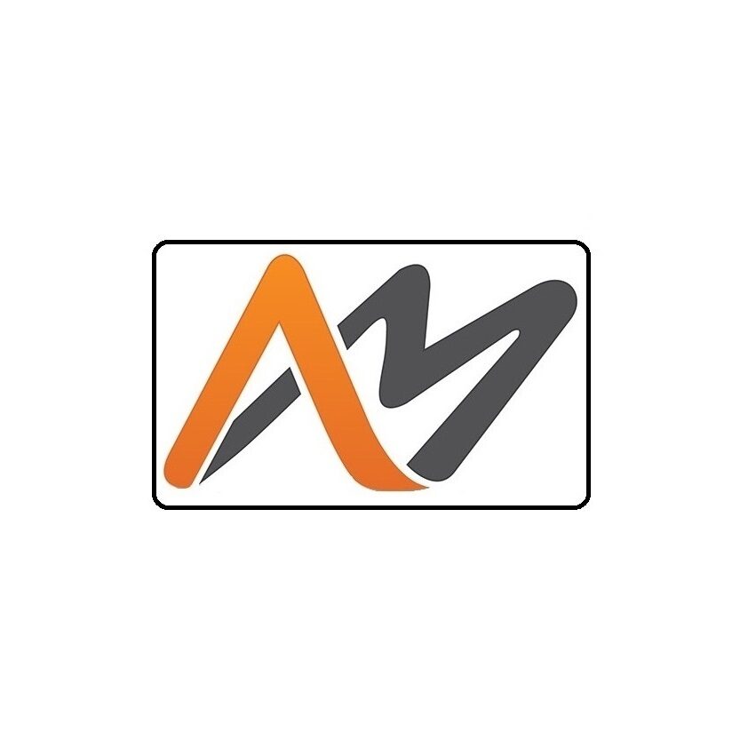 Atmiya Manufacturing Logo With Font Named A & M